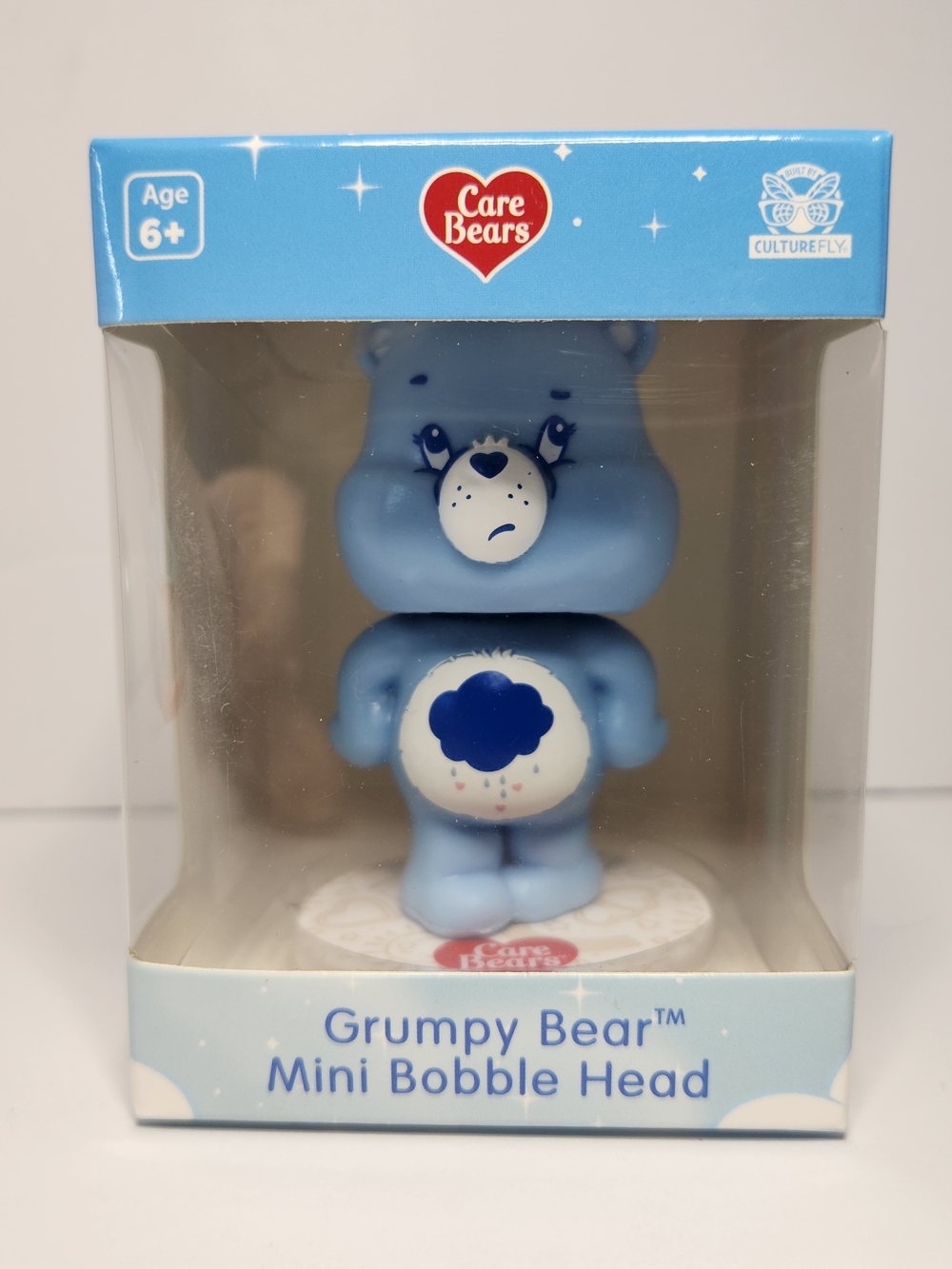 Care Bears Grumpy Bear Mini Bobble Head - Light Blue & Dark Blue